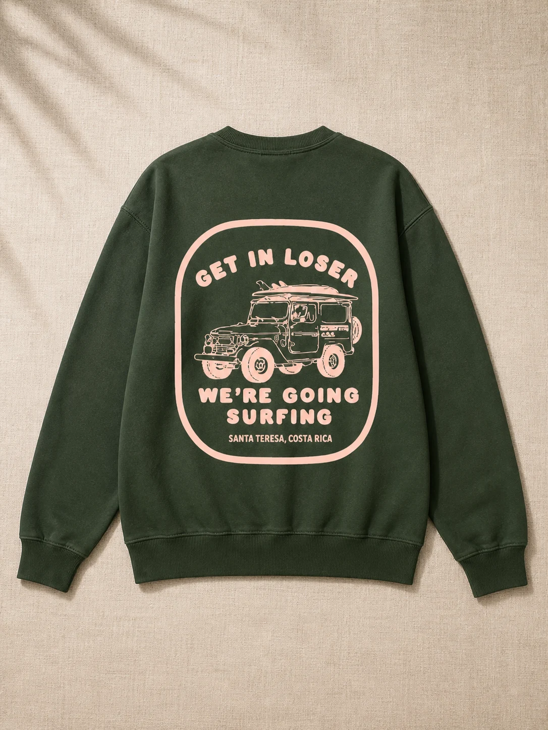 Gone surfing · Sudadera estampada · Verde