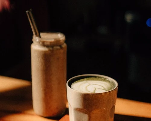 Latte & matcha. — Mantarraya Cafe, Tripadvisor